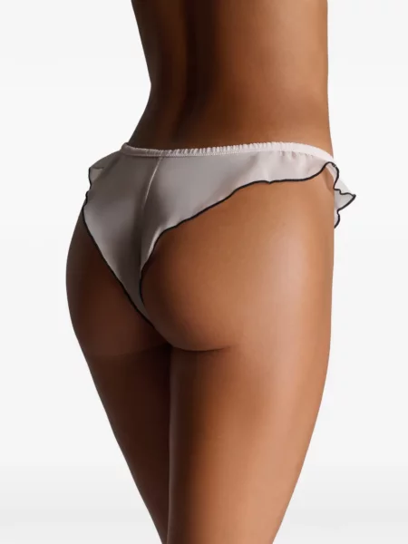 Chiloți tanga Maison Close cu volane