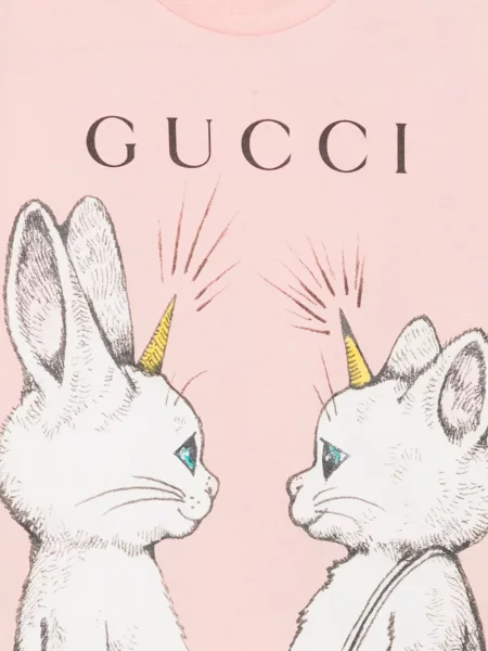 Koszulka dziecięca Gucci różowa