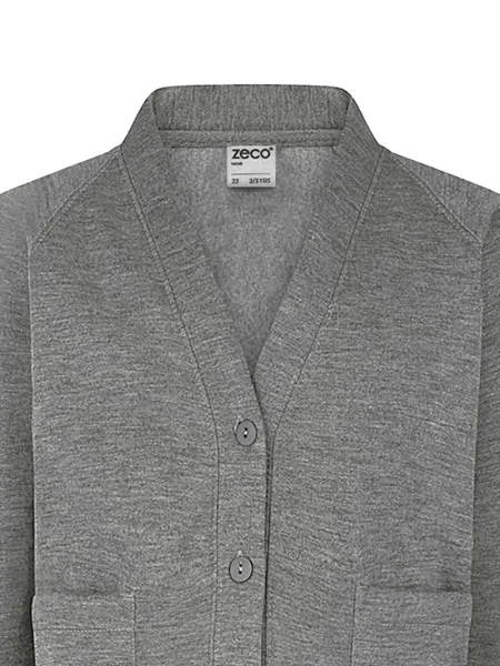 Kardigan dziecięcy Zeco Schoolwear szary