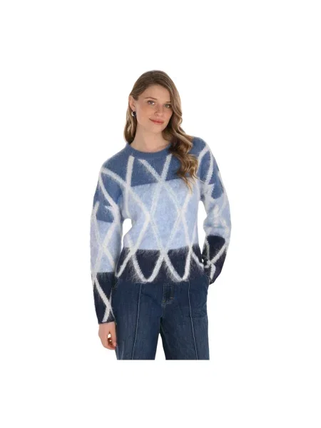 Dzianinowy wielobarwność sweter Frank Lyman