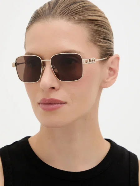 Gucci ochelari de soare auriu