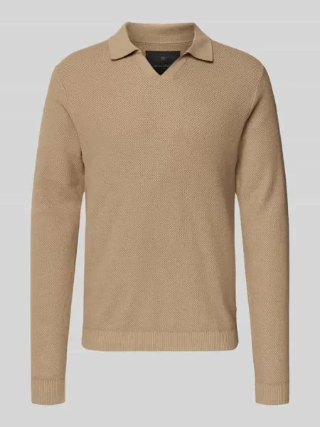 Sweter z dzianiny z prążkowanymi wykończeniami model ‘EASTON’ Jack & Jones Premium