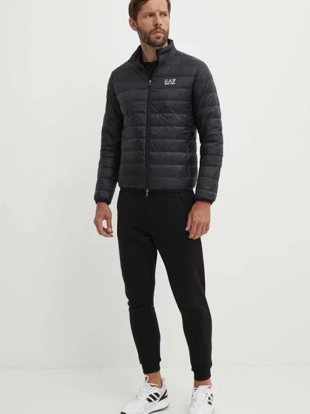 Emporio Armani kurtka puchowa przejściowa czarny
