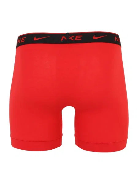 NIKE Underwear Boksarice siva / krvavo rdeča / črna bela