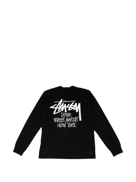Ulična majica Stüssy s printom crna