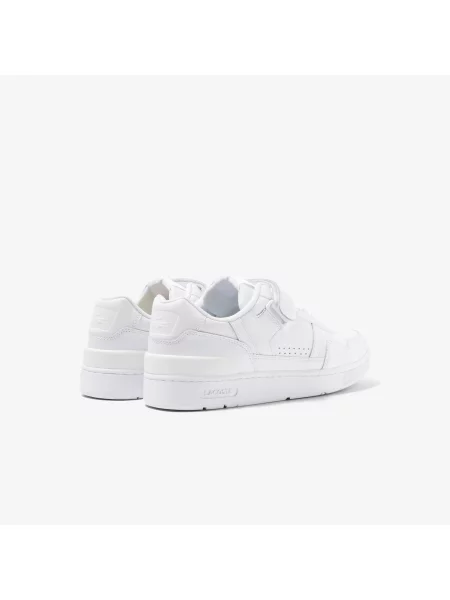 Lacoste Skórzane Buty Sportowe Z Zapięciem Na Rzep T-Clip białe