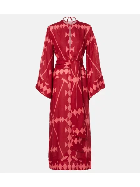 Rochie maxi Johanna Ortiz de in cu imagine de costum roz