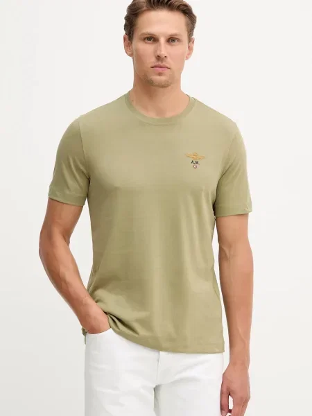 Тениска Aeronautica Militare с апликация зелено