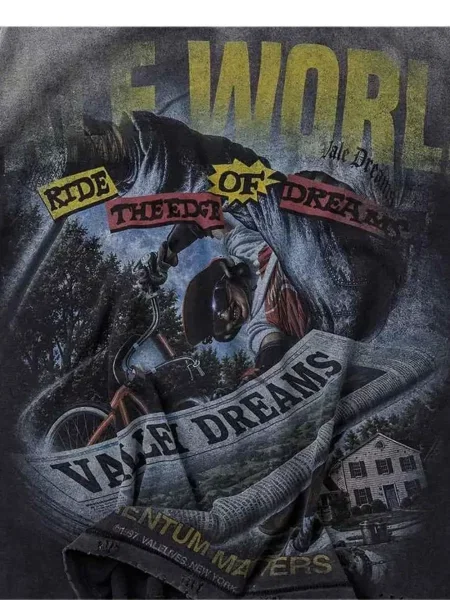 Tricou Vale zdrențuiți negru
