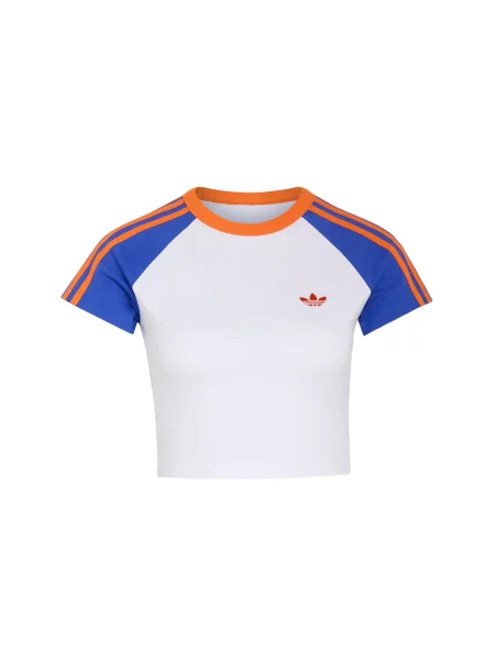 ADIDAS ORIGINALS Tričko Sst modrá / tmavě oranžová bílá