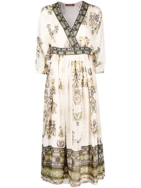 Rochie Max Mara cu imagine cu decolteu în V