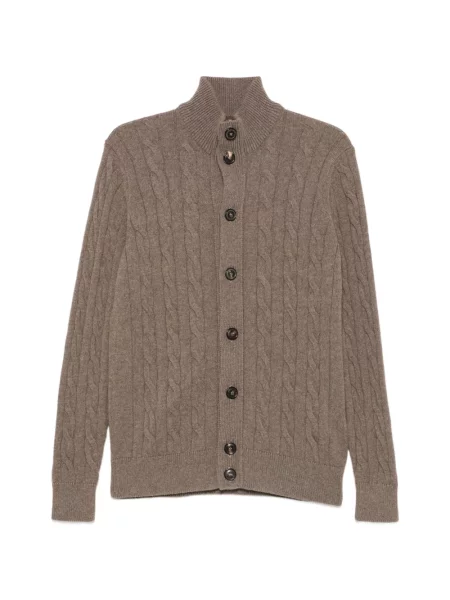 Cardigan Filippo De Laurentiis tricotate maro