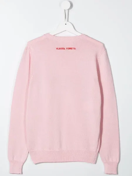 Sweter dziecięcy Alberta Ferretti różowy