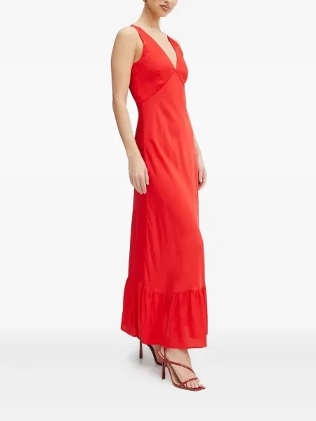 Fodros maxi ruha Twinset piros