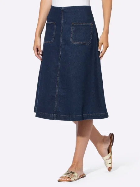 Heine Fustă închis albastru