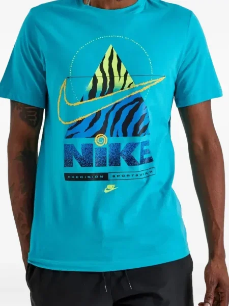 Běžecké fleecové tričko s potiskem Nike s potiskem černé