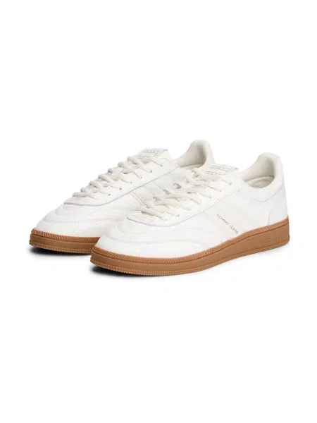 Sneakerși Tommy Jeans din piele alb