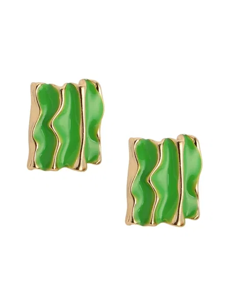 SOHI Uhani zlata zelena