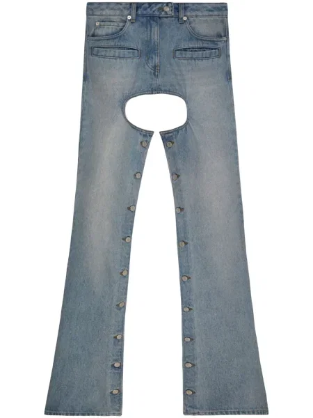Pantaloni Courreges albastru