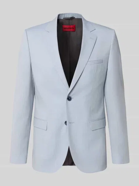 Marynarka garniturowa o kroju super slim fit z mieszanki żywej wełny model ARTI' Hugo