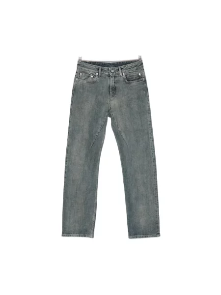 Jeansy straight leg Rick Owens niebieskie