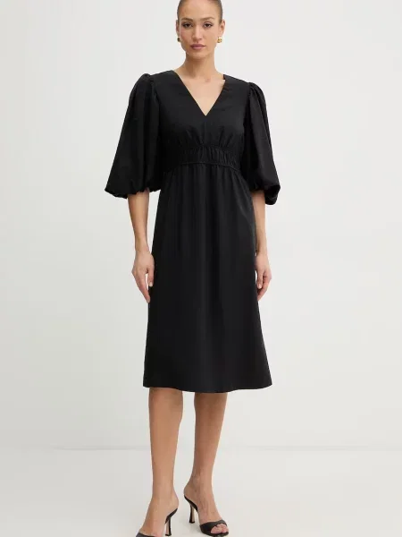 BOSS Orange obleka C Dezzan 1 črna