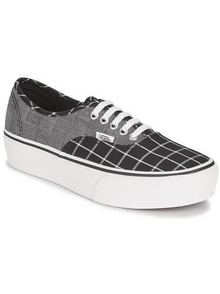 Superge Vans Authentic s platformo siva