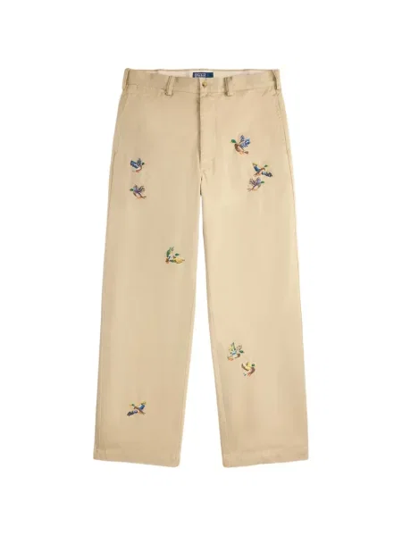 Kockás puplin pólóing Polo Ralph Lauren nyomtatás fehér