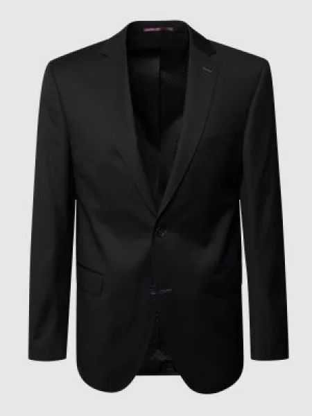 Marynarka na 2 o kroju modern fit z żywej wełny Carl Gross czarna