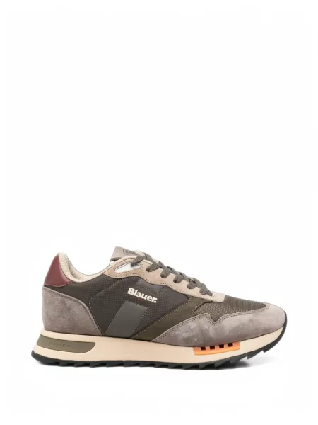 Sneakerși Blauer din piele de căprioară gri