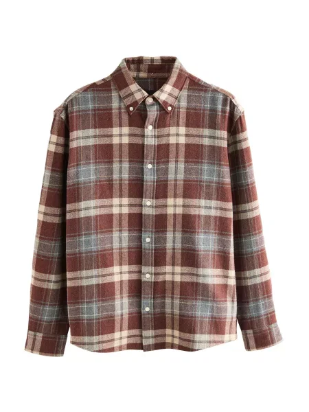 Next Košile / čokoládová / šedá béžová