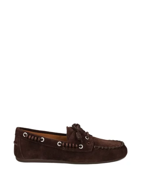 Велурени лоуфъри Bibi Lou мъниста кафяво