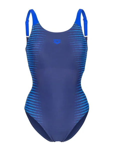 ARENA Costum de baie întreg Side Placement U Back bleumarin turcoaz