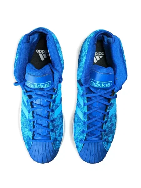 Geacă bomber Adidas tricotate albastru