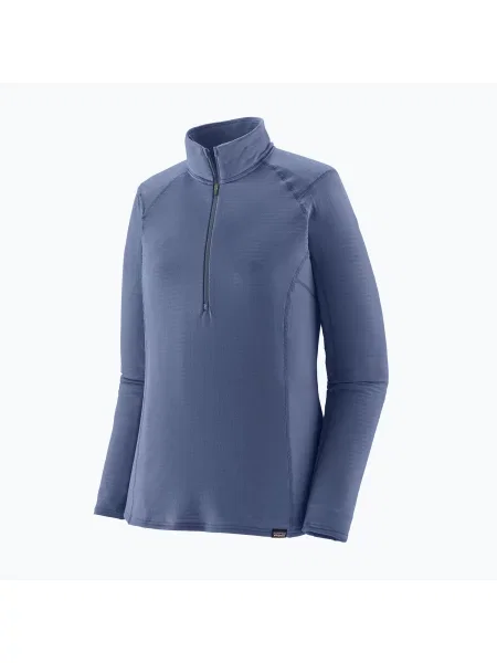 Bluză pentru femei Patagonia Cap Termal Weight Zip Neck clement blue albastru