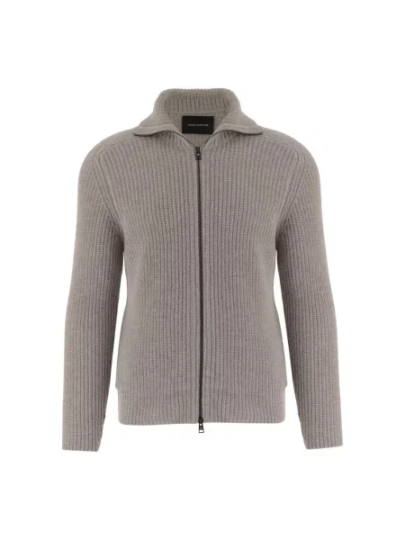 Sweter Tagliatore wełniany beżowy