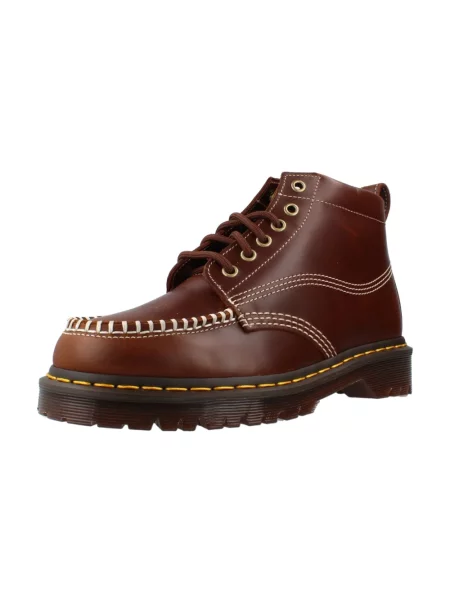 Botki Dr. Martens skórzane brązowe