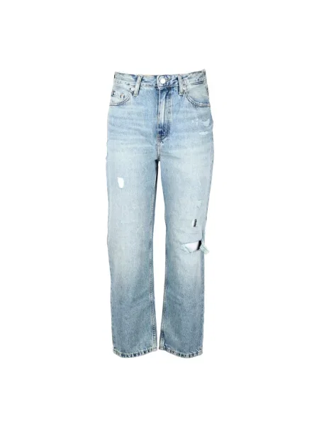 Jeansy straight leg Tommy Hilfiger niebieskie