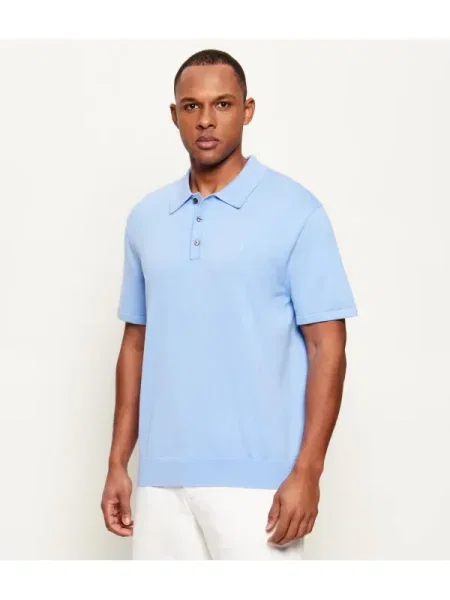 Tricou polo Calvin Klein albastru