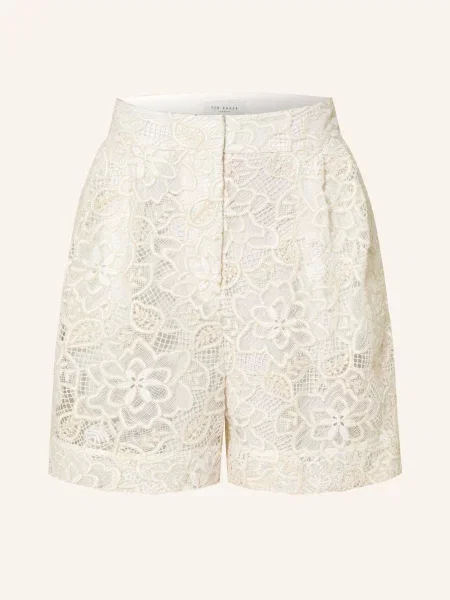Ted Baker Szorty Z Koronki Bowia weiss białe