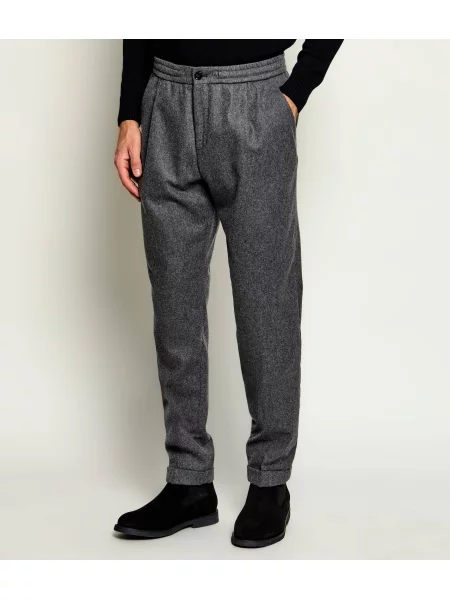 Paul&Shark De lână pantaloni | Tapered fit gri