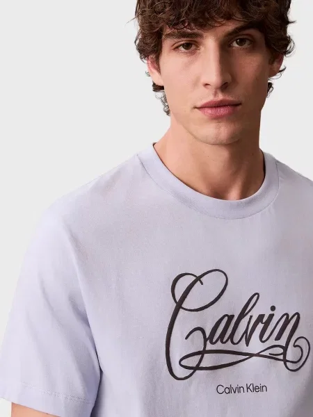 Футболка Calvin Klein Jeans блакитна