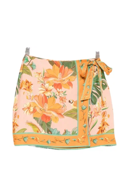 Fustă Farm Rio cu model floral cu imagine plic roz