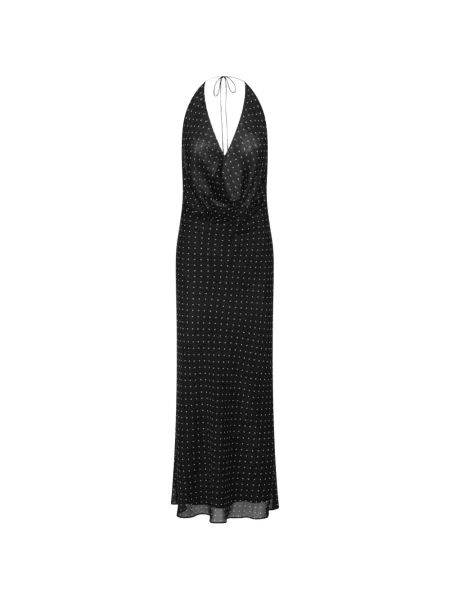 Rochie Rotate Birger Christensen din șifon cu gât halter negru
