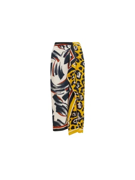Spódnica midi Essentiel Antwerp z nadrukiem
