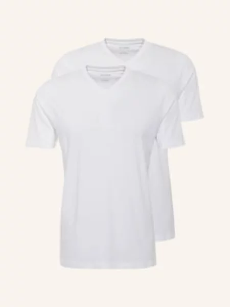 Olymp T-Shirt 2 Szt. weiss biała