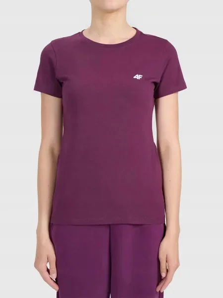 KOSZULKA 4F T-SHIRT SPORTOWY TRENINGOWY NA CO DZIEŃ fioletowa