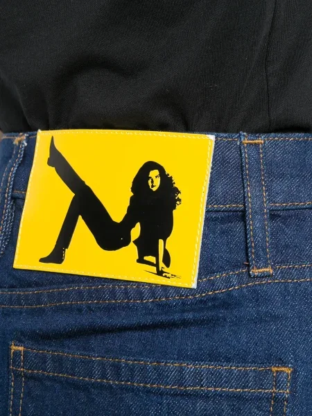 Fustă din denim Calvin Klein Jeans Est. 1978 albastru