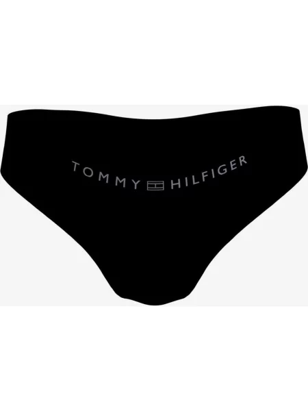 Tommy Hilfiger Logo Tonalny dół od bikini w kolorze czarno-szarym dla kobiet XS czarne