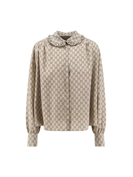 Bluzka Gucci z nadrukiem beżowa